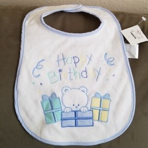NWT- HAPPY BIRTHDAY BIB